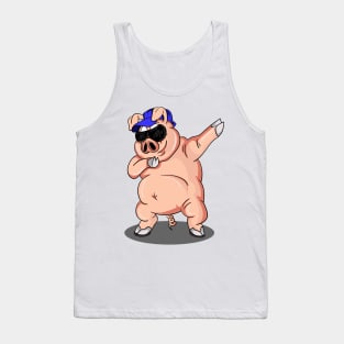 'Dabbing Dancing Pig' Funny Dabbing Animal Gift Tank Top